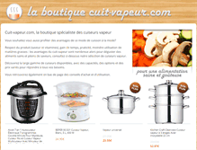 Tablet Screenshot of cuit-vapeur.com